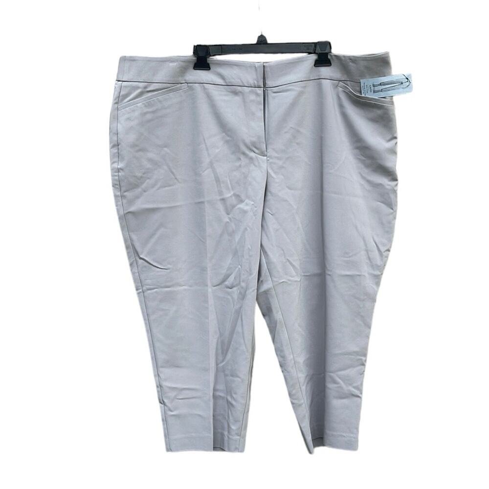 APT 9 beige capri dress pants size 24W NEW